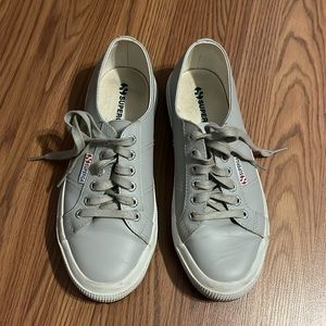 light gray Superga sneakers